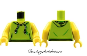 LEGO Minifigura TORSO DE LIMA SUDADERA CON CAPUCHA Brazos Amarillos Manos Niño Niña 40346 LEGOLAND Park - Imagen 1 de 1