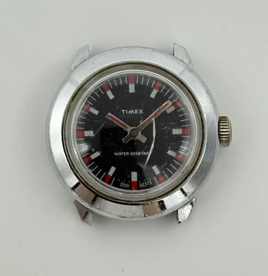 Reloj mecánico TIMEX vintage 1975 26 mm para mujer, rojo, 55111 12375 (PARA REPUESTOS) Foto 1 de 4