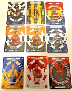2024 AFL Teamcoach CardCraft Majestic x 9 + card craft x 9 Good Codes Never Used - Picture 1 of 2