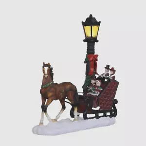 CAROLERS IN SLITTA CON LAMPADA ACCESA POST CRACKER BARILE VACANZE NATALE - Foto 1 di 16