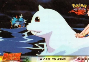 Pokémon A Call To Arms Card Mewtwo Strikes Back Holo Blue Logo Topps - Picture 1 of 1