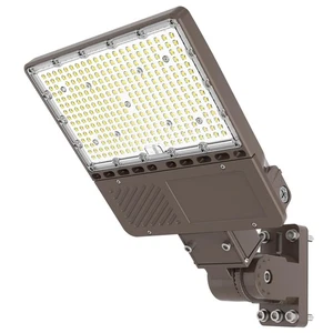 200W LED Parking Lot Light - Dusk-to-Dawn Photocell Shoebox Pole Fixture 28000LM - Picture 1 of 15