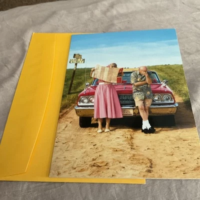 Avanti Funny Anniversary Couple w Map STILL LOST IN LOVE Card W Envelope - Image 1 of 4
