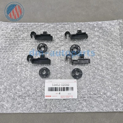 New 4x Hood Prop Rod Clamp Clip Bracket Fastener For Toyota Corolla 4Runner RAV4 - Image 1 of 4