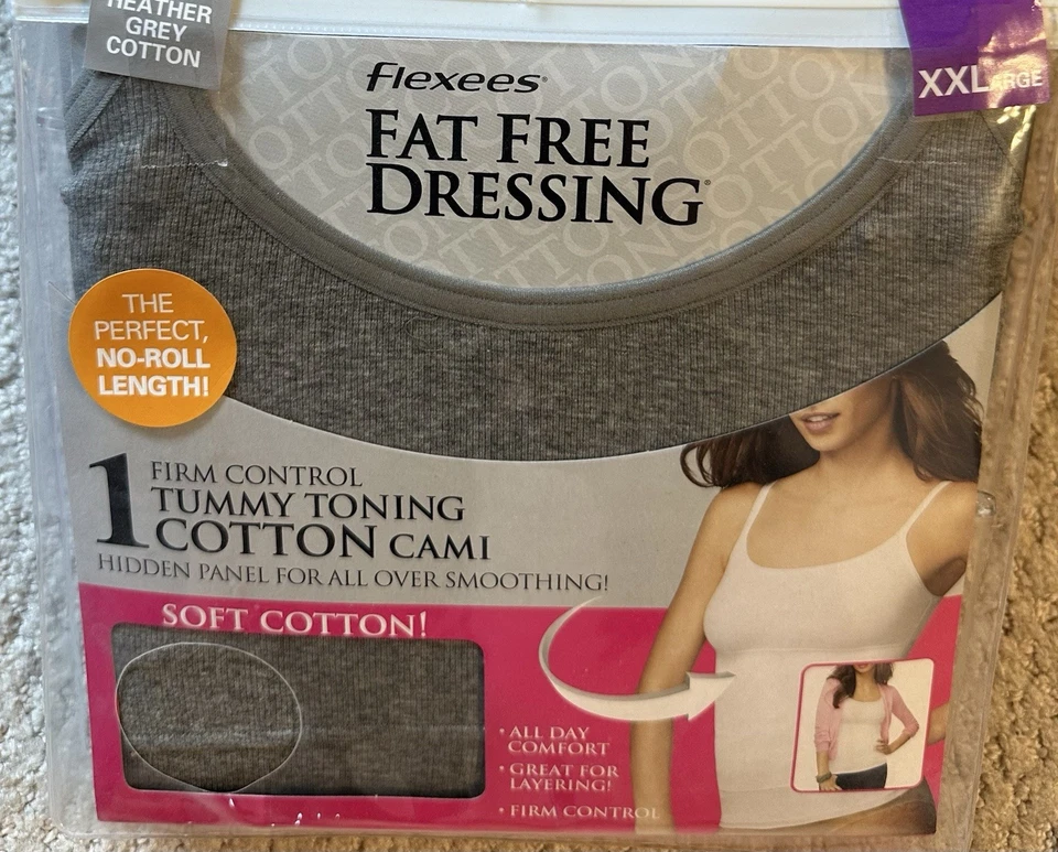 Camiseta sin mangas Flexees modeladora para mujer, control firme, sin grasa.  XL gris jaspeado Foto 1 de 2