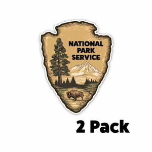 NATIONAL PARK SERVICE ARROW HEAD DECAL STICKER  TRUCK VEHICLE WINDOW MULTI PACK - Picture 1 of 5