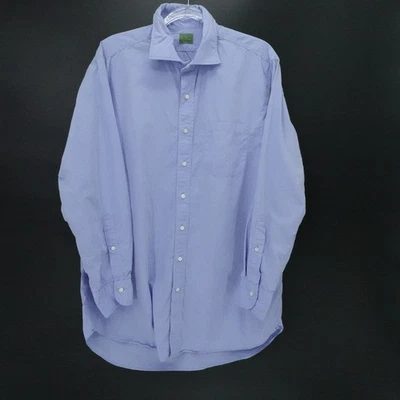 Sid Mashburn 衬衫男式 L 蓝色礼服商务办公室正式专业 — 第 1/4 张图片