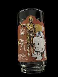 Bicchiere Coca-Cola Burger King Burger King C-3PO & R2-D2 vintage 1977 Star Wars - Foto 1 di 15