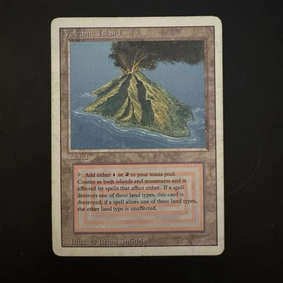 Magic The Gathering Volcanic Island Revised Edition Heavily Played See Photos - Image 1 of 2