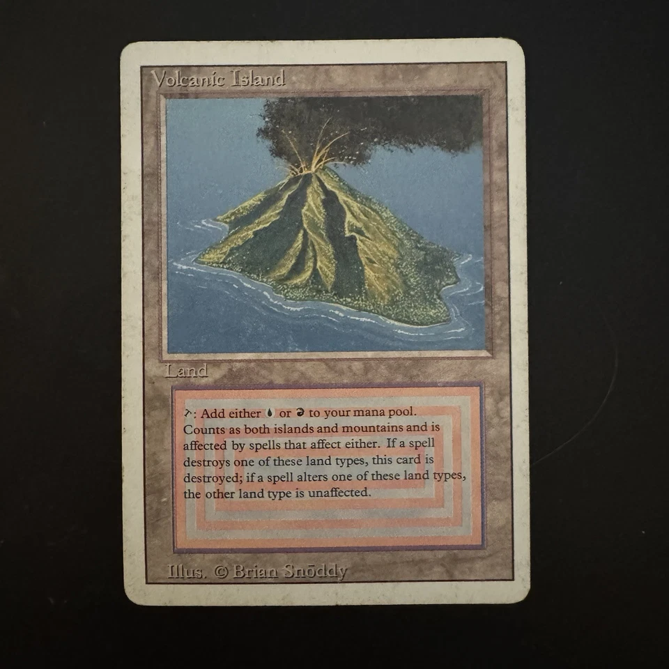 Magic The Gathering Volcanic Island Revised Edition Heavily Played See Photos - Image 1 of 2