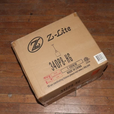 Pingente Z-Lite Kinsley 1-Luz Herança Ouro 100 Watts 340P8-HG - Imagem 1 de 4