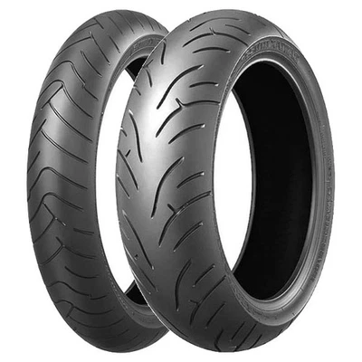 PAAR MOTORRADREIFEN BRIDGESTONE 120/70-18 BT023 DOT22 + 170/60-17 BT023 GT - Bild 1 von 4