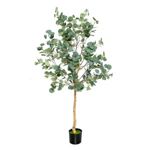 5.5' Artificial Tree Fake Eucalyptus Tree for Living Room Office Home Decor - Picture 1 of 8
