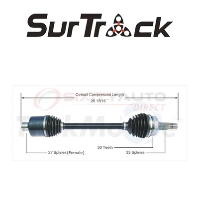 SurTrack CV Axle Shaft for 1993-1995 Dodge Intrepid 3.3L 3.5L V6 - Constant ds Foto 1 de 4