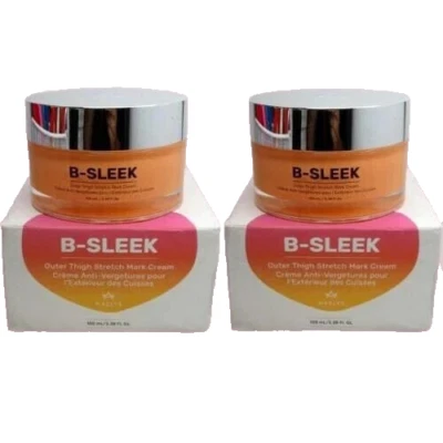MAELYS B-SLEEK OUTER THIGH STRETCH MARK CREAM 3.38 OZ BOXED LOT OF 2 EXP: 2026 - Image 1 of 4