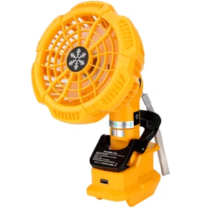 Portable Table Fan for Dewalt 18V Battery Operated Fan Camping Fan w/ LED Light - Picture 1 of 14