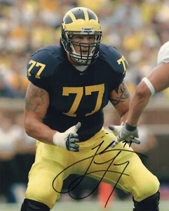 Jake Long signed Michigan Wolverines 8x10 photo autographed Go Blue! #2 - Picture 1 of 1