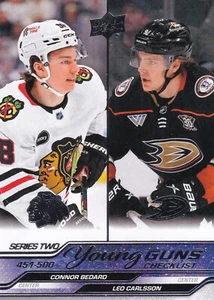 BEDARD / CARLSSON    23-24 UPPER DECK SERIES 2   YOUNG GUNS CHECKLIST  # 500 - Bild 1 von 1