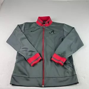 Alabama Crimson Tide Nike Jacket Mens S Gray Red Full Zip Dri-Fit Performance - Picture 1 of 10