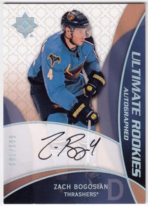 2008-09 Upper Deck Ultimate Collection Rookies Auto ZACH BOGOSIAN 95 #/399 UD RC