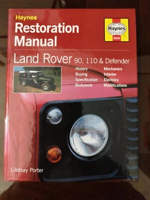 LAND ROVER 90 110 DEFENDER '83-'12 DIY MECHANICAL BODY INTERIOR RESTORATION BOOK - Immagine 1 di 4