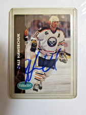 SIGNED AUTOGRAPHED 1991-92 Parkhurst Hockey Dale Hawerchuk Buffalo Sabres #18