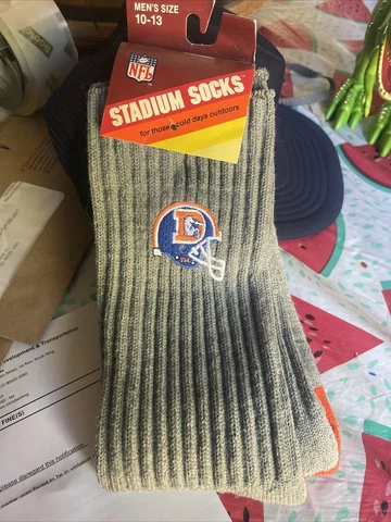 Denver Broncos Vintage Stadium Socks New 1990s Cover