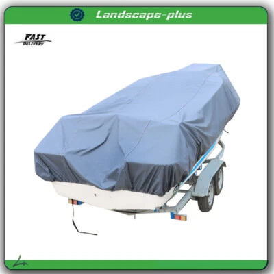 17-19/20-22 Boat Cover Trailerable Fishing Ski Bass V-Hull Waterproof Heavy Duty - Image 1 of 4