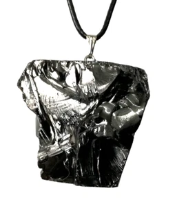 Edel Schungit & Elite Shungit Anhänger, Amulett ca. 36,5 g. (esa#151) - Bild 1 von 3