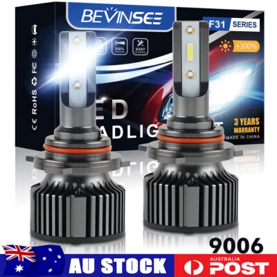 2x 9006 HB4 LED Fog Light Globe 6000LM 6000K for Mitsubishi Grandis 2004-2010 - image 1 of 4