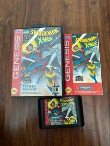 Spider-Man/X-Men: Arcade's Revenge (Sega Genesis, 1993) Complete CIB - Picture 1 of 2