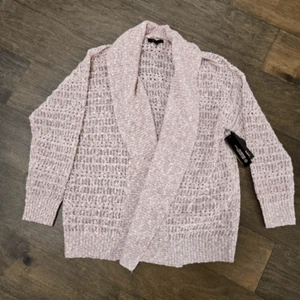 108 $ Frye Strick Cardigan Pullover vorne offen Damengröße L hellmauvefarben - Bild 1 von 9