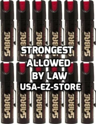 Wholesale Lot 12 Sabre Professional Pepper Spray Self Defense Police Red Pocket
