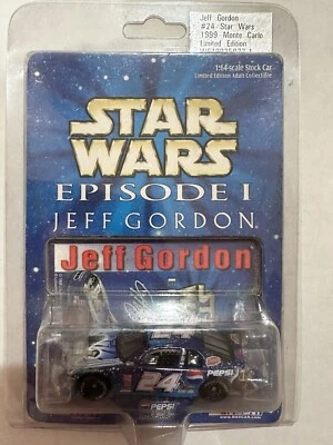 Action Signed 1999 Jeff Gordon #24 Star Wars Episode 1  1:64 Die Cast NOS C8.5 - Image 1 of 2