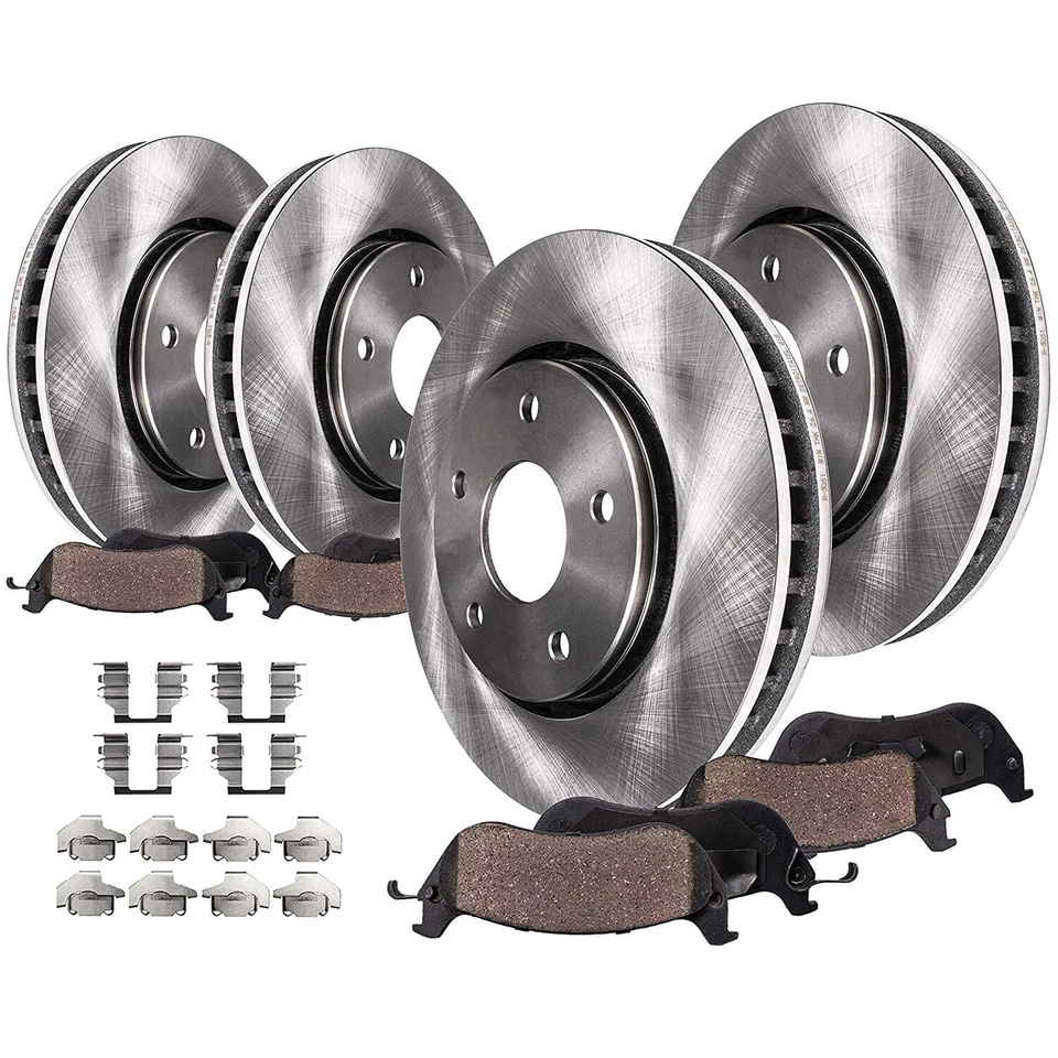 Front & Rear Disc Brake Rotor Ceramic Brake Pads for BMW 325i 325Ci 328Ci 328I - Image 1 of 1