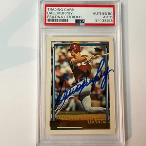 Dale Murphy Signiert 1992 Topps Gold Nr. 680 PSA Auto Authentisch - Bild 1 von 2