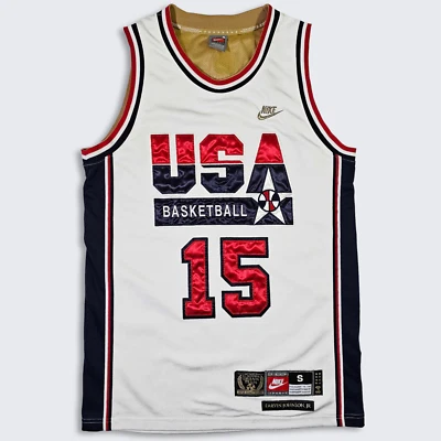 USA Basketball Vintage Magic Johnson Nike Jersey - Dream Team - Sewn Stitched - Image 1 of 4
