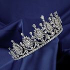 Luxury All CZ Cubic Zirconia Queen Princess Wedding Party Tiara Crown For Women