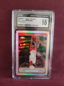 TRACY MCGRADY 2006-07 TOPPS CHROME REFRACTOR #34 GEM MINT CGC 10 - Picture 1 of 1
