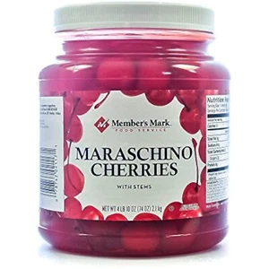 Ciliegie Maraschino con steli, barattolo da 74 once - Foto 1 di 4