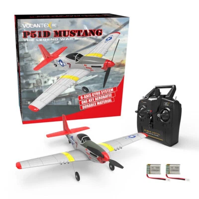 Volantex 2.4G 4CH Fighter 400 mm envergadura RC avión 6 ejes giroscopio RTF avión planeador Foto 1 de 4