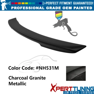 For 06-07 Honda Accord OE Style Rear Trunk Spoiler ABS Charcoal Granite Metallic Foto 1 de 3