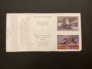 ICOLLECTZONE US RW58 1992 Wisconsin License with Stamp (A100) - Picture 1 of 2
