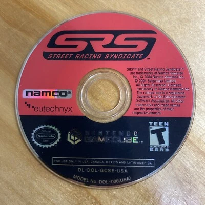 SRS: Street Racing Syndicate (Nintendo GameCube, 2004) Disc Only Tested - Imagem 1 de 2