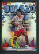 2022 DOMINIK SZOBOSZLAI TOPPS CHROME UEFA CHAMPIONS LEAGUE GOLAZO REFRACTOR