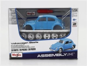 MAISTO 39926BL-KIT Volkswagen - Beetle Kafer Maggiolino 1974 - Blue - 1/24 - Picture 1 of 2