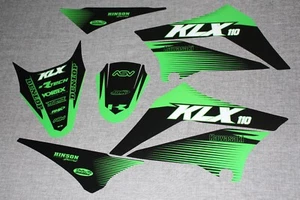 KAWASAKI KLX 110 2010-24 MX GRAPHICS KIT DECALS STICKER KIT STICKERS BUBBLE FREE - Picture 1 of 6
