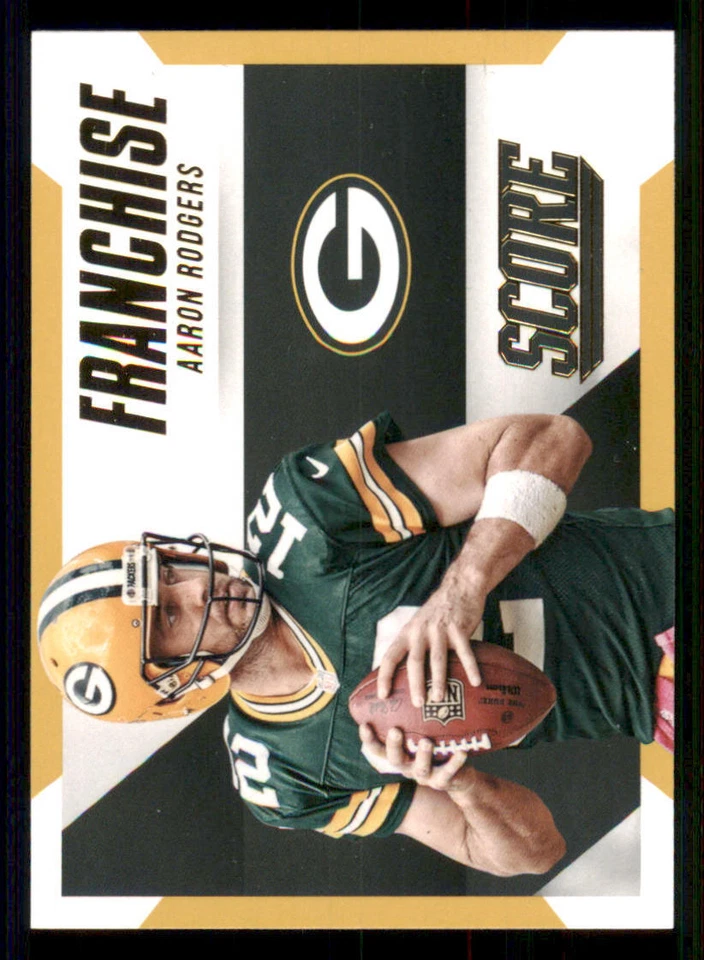2015 Score Franchise Gold #14 Aaron Rodgers - Image 1 of 2