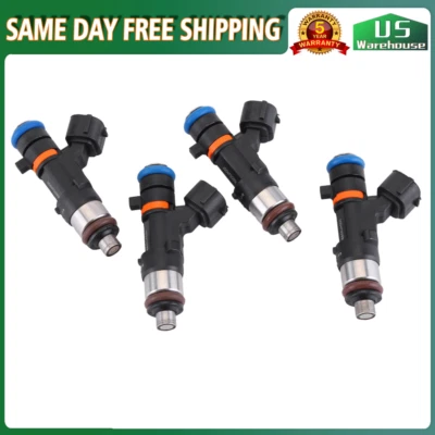 4Pcs Fuel Injectors 0280158130 for 2007-2014 Nissan Rogue Altima Sentra 2.5L L4 - Image 1 of 4