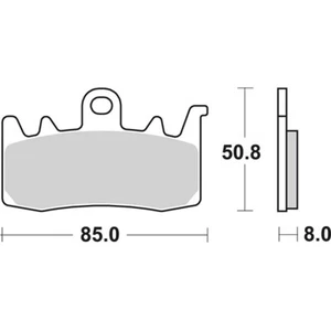 PASTIGLIE FRENO ANTERIORE RACING SBS 900DC per Ducati 955 PANIGALE 959 2016-2025 - Imagen 1 de 3